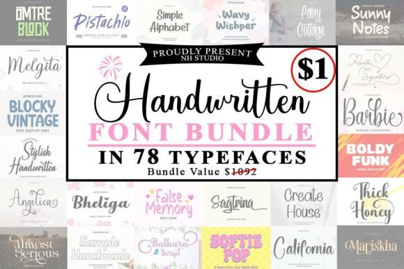Download Handwritten Font Bundle - Bundle Collection
