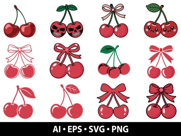 Download Cherry Vector SVG Bundle - Bundle Collection