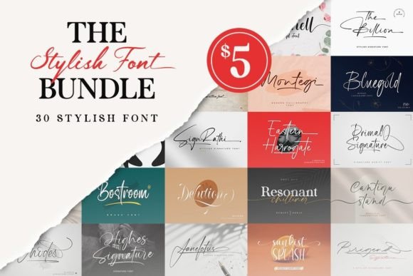 Download The Stylish Font Bundle - Bundle Collection
