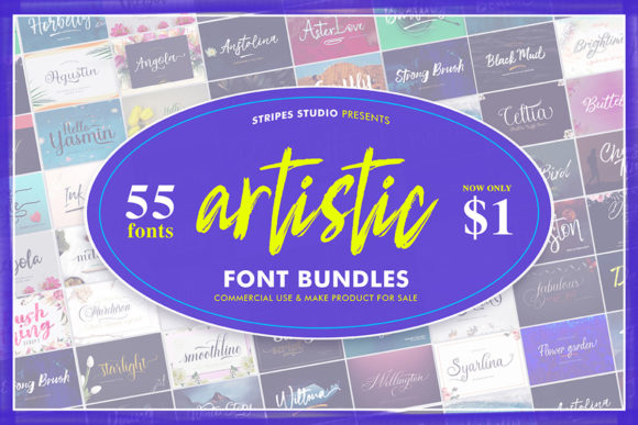 Download Artistic Font Bundles - Bundle Collection
