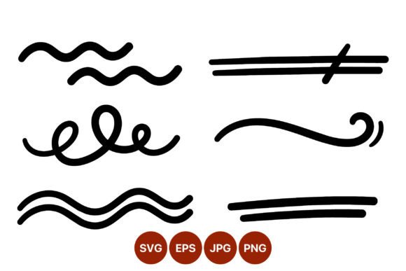 Download Decorative Black Line Swirls Vector - Premium Resources