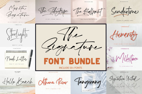 Download The Signature Font Bundle - Bundle Collection