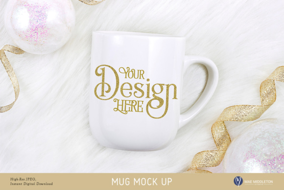 Download White Mug Mock Up for New Year, Holiday, Celebration, Styled Stock - High-res&nbsp; - Mug Collection