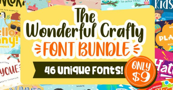Download The Wonderful Crafty Font Bundle - Bundle Collection
