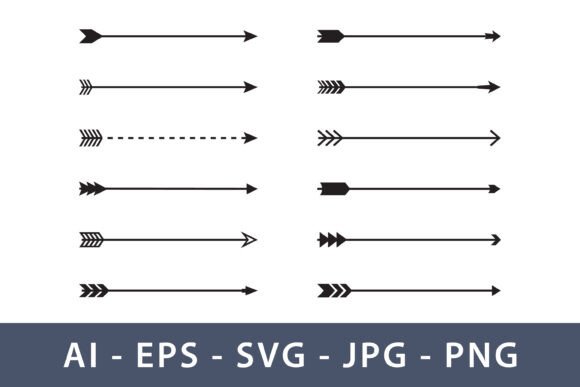 Download A Set of Twelve Distinct Arrow Designs - Design Collection