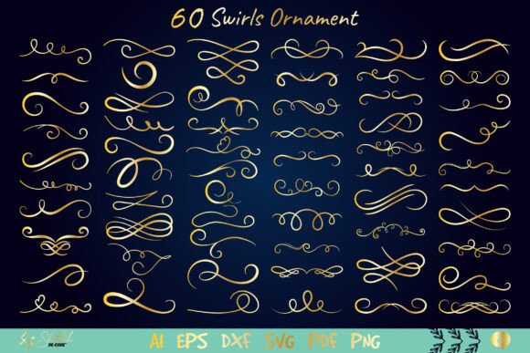 Download Vintage Swirls Ornament - Premium Bundle