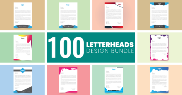 Download Letterheads Design Bundle - Design Collection