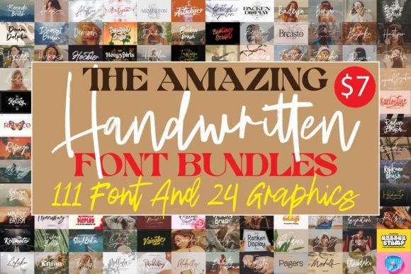 Download The Amazing Handwritten Font Bundles - Bundle Collection