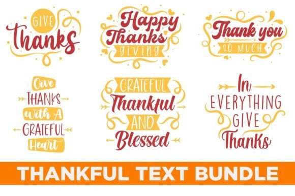 Download Thank You Text Bundle - Bundle Collection