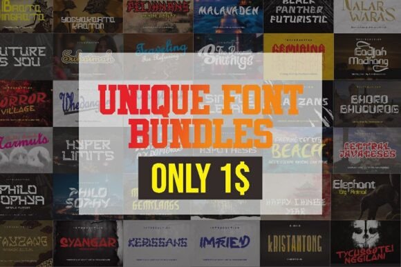 Download Unique Font Bundle - Bundle Collection