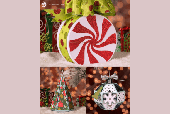 Download Merry and Bright Gift Boxes SVG Bundle - Bundle Collection