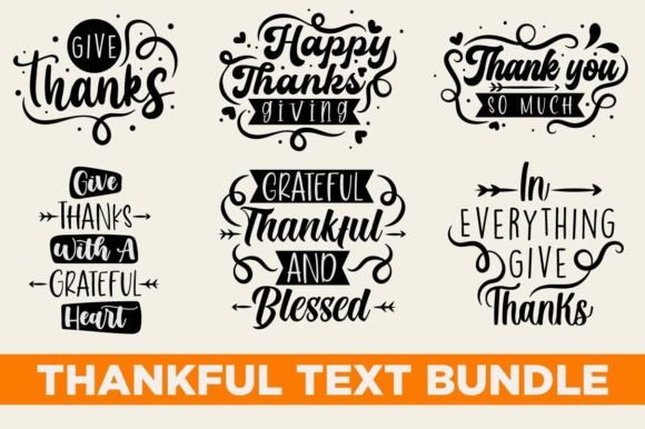 Download Thank You Text Bundle - Bundle Collection