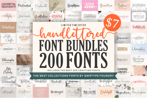 Download Hand Lettered Font Bundle - Bundle Collection