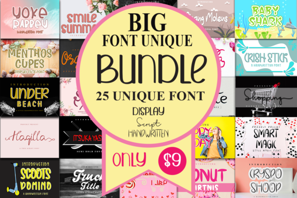 Download Unique Font Bundle - Bundle Collection