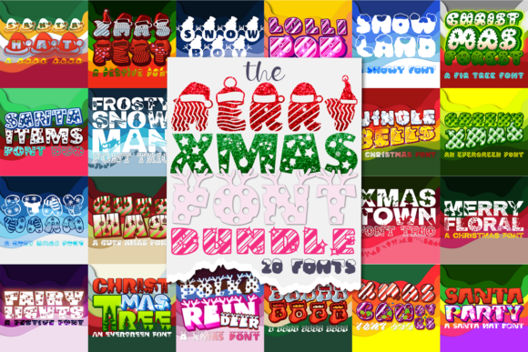 Download The Merry Xmas Font Bundle - Bundle Collection
