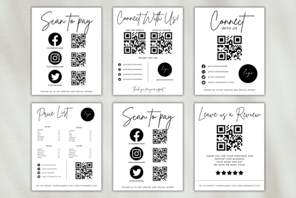 Download Qr Code Sign Bundle for Small Business - Bundle Collection