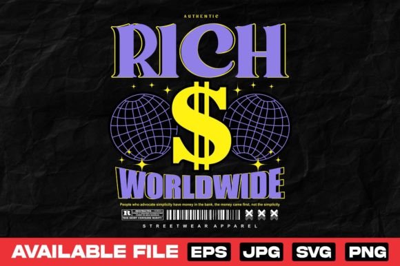 Download Rich Money Urban Apparel T Shirt Design - Design Collection