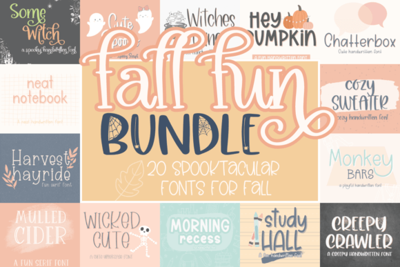 Download Fall Fun Font Bundle - Bundle Collection