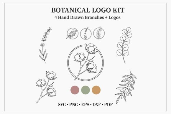 Download Botanical Logo Kit &amp; SVG Bundle - Bundle Collection